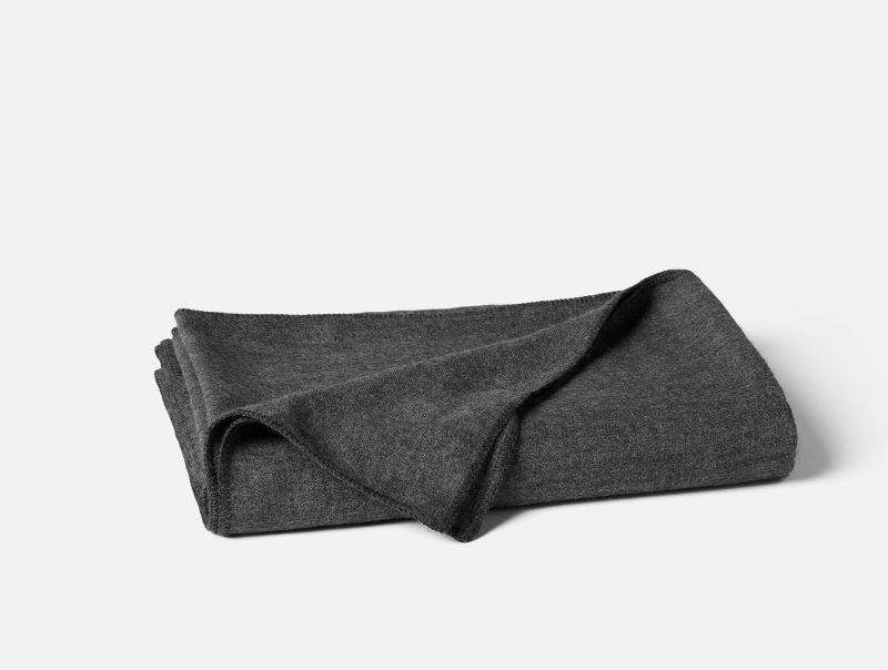 Pacaya Baby Alpaca Throw | Charcoal Heather