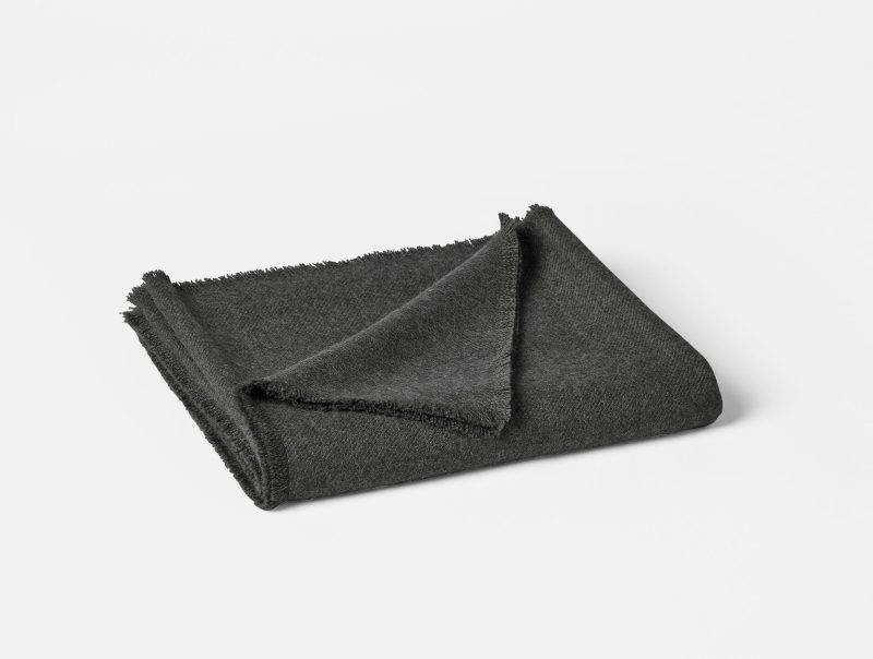 Pacaya Baby Alpaca Throw | Charcoal Heather