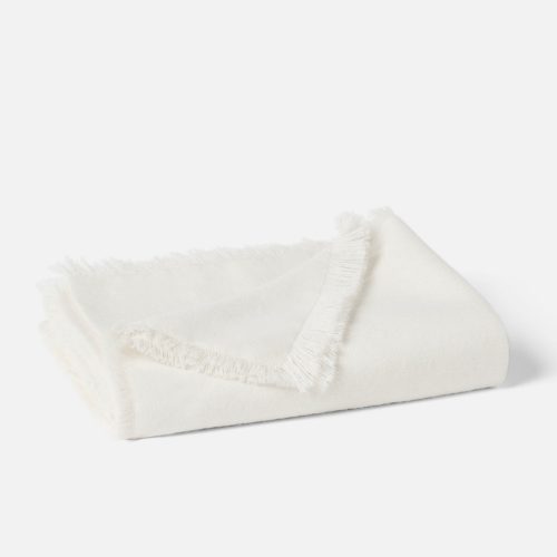 Pacaya Baby Alpaca Throw | Ivory