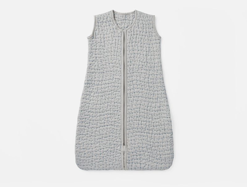 Pebble Handstitched Organic Snuggle Sack | Pale Gray w/Cools