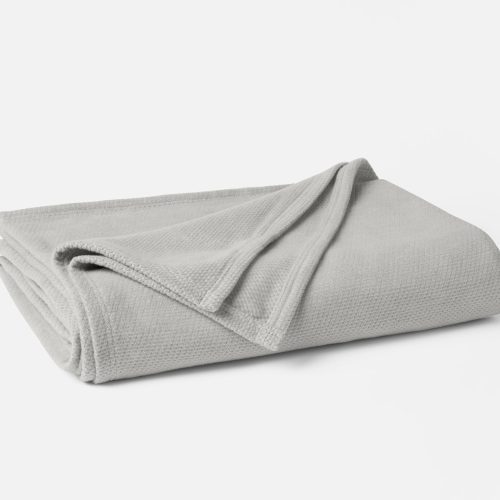 Sequoia Washable Organic Blanket | Soft Gray