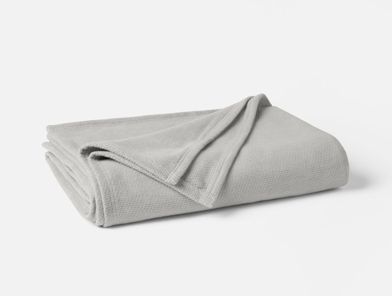 Sequoia Washable Organic Blanket | Soft Gray