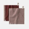 Shasta Organic Knit Dish Cloths, Set of 2 | Claret