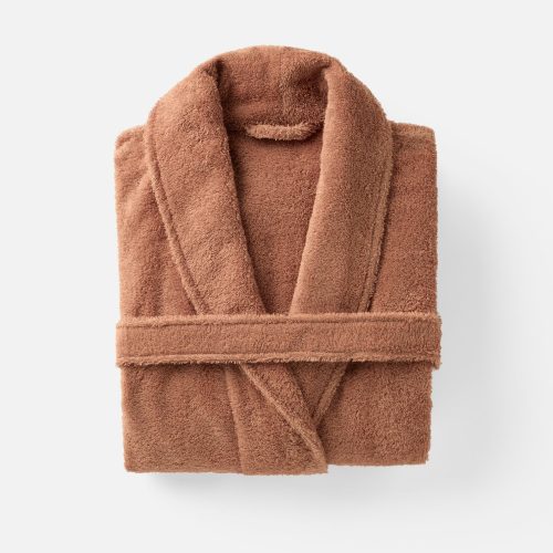 Unisex Cloud Loom Organic Robe | Praline