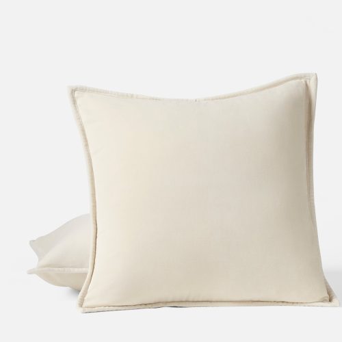 FA24 VelvetOrganic DecPillowCover22x22 Undyed A 933