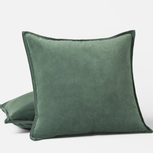 Velvet Organic Decorative Pillow Cover | Pine