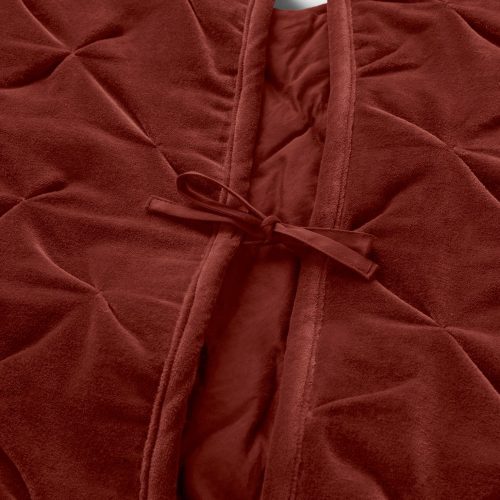 FA24 VelvetTuftedOrganic TreeSkirt Claret B 1248