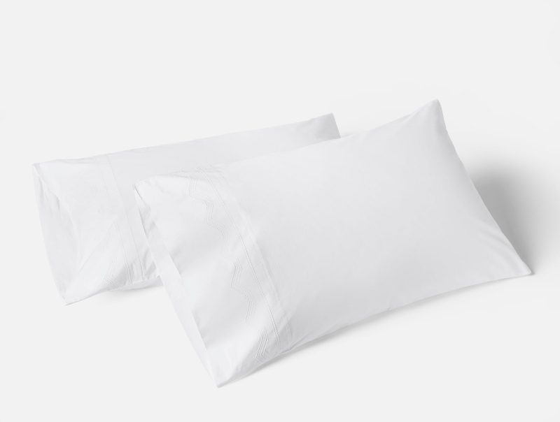 FA24 VistaEmbroideredOrganic Pillowcase AlpineWhite A 443