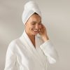 Waffle Organic Hair Wrap | Alpine White