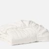 Washable Wool Filled Mattress Pad | Soft White