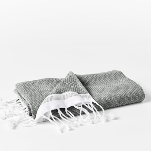 Mediterranean Organic Towels - Coyuchi | Shadow w/ Deep Pewter