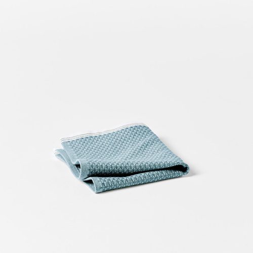 Mediterranean Organic Towels - Coyuchi | Aquamarine w/ Sea Spray