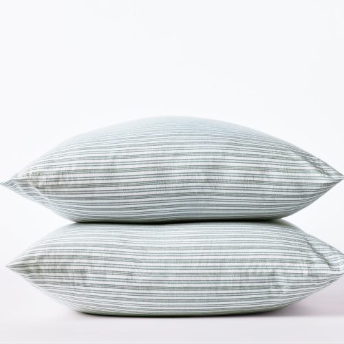 Organic Crinkled Percale™ Pillowcases - Coyuchi | Sage