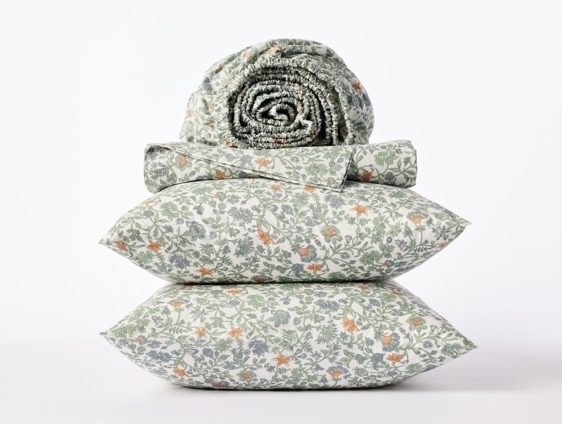 OrganicPrintPercale SheetSet SageGarden A SP24 af52206f 413d 4e83 8be7 3a7b038e0d44