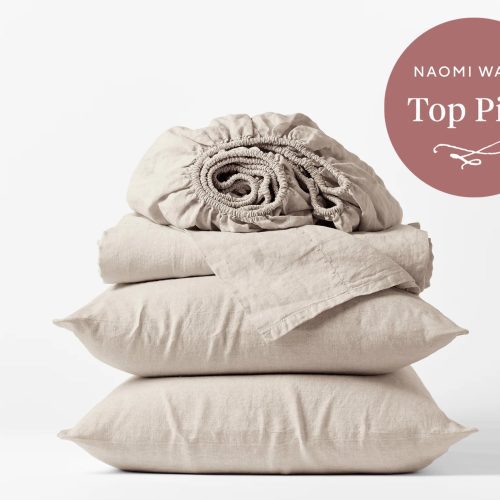 Organic Relaxed Linen Sheet Sets | Natural Chambray