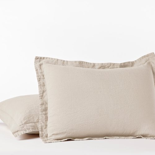 Organic Relaxed Linen Sham | Standard | Natural Chambray