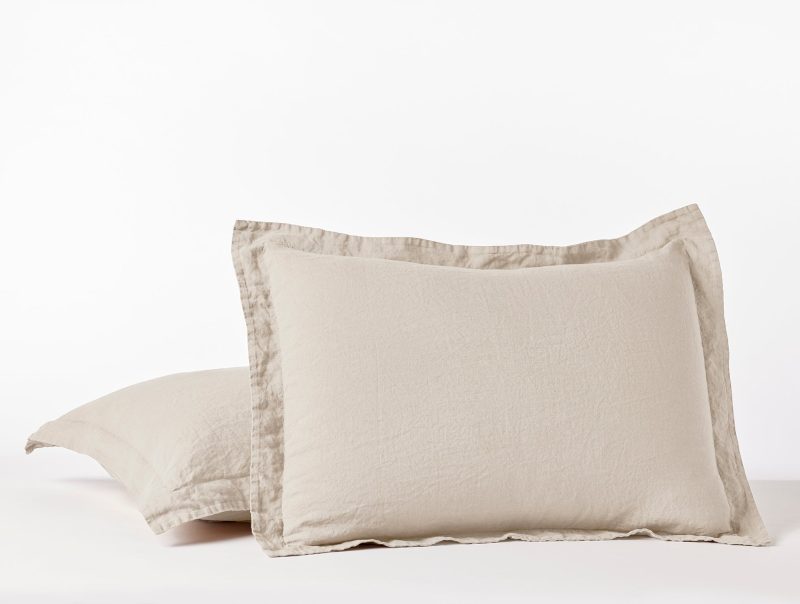 Organic Relaxed Linen Sham | Standard | Natural Chambray