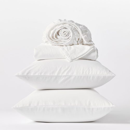 Climate Beneficial™ Cotton Soft Washed Sheets | Alpine White