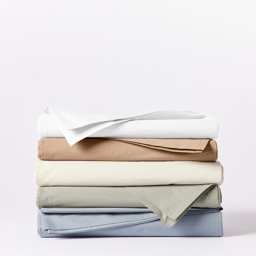 PDP 300Percale Sheets All A SP22 0277 edit white