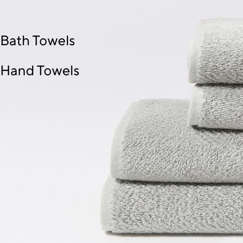 Air Weight® Organic Minimalist Towel Set of 4 | Fog