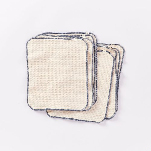 Coyuchi Conserve Organic Paperless Towels | Undyed w/Blue Jay