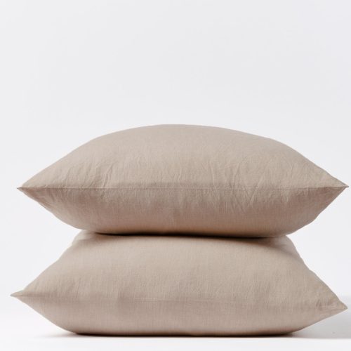 Organic Crinkled Percale™ Pillowcases - Coyuchi | Hazel Chambray