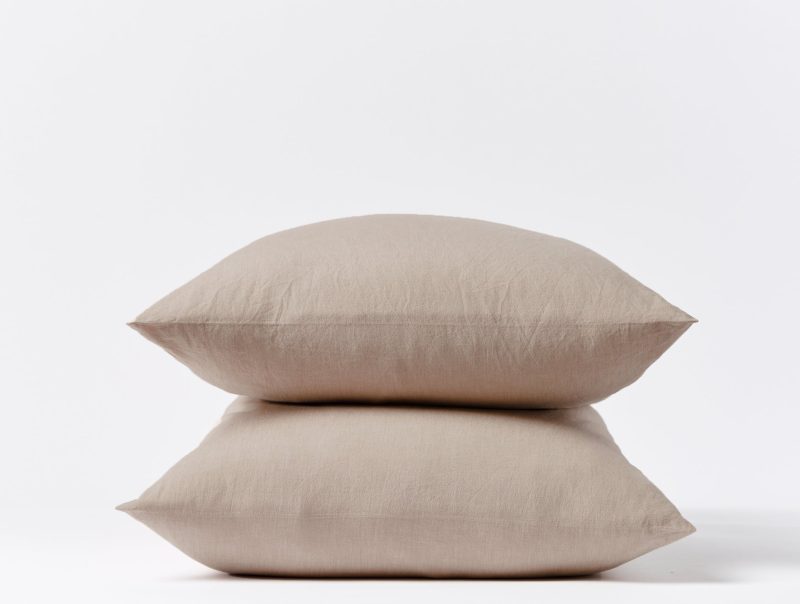 Organic Crinkled Percale™ Pillowcases - Coyuchi | Hazel Chambray