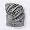 Organic Relaxed Linen Fitted Sheet | Slate