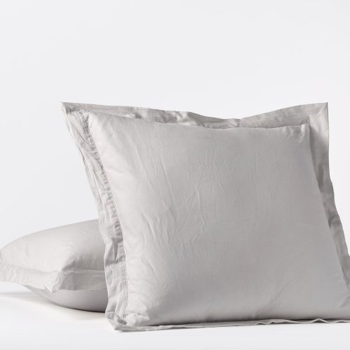 Cloud Soft Organic Sateen Sham | Pale Gray