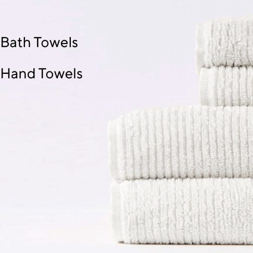 Temescal Organic Minimalist Towel Set of 4 | Alpine White