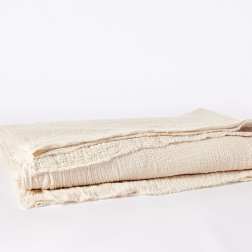 Topanga Organic Matelasse Blanket | Undyed