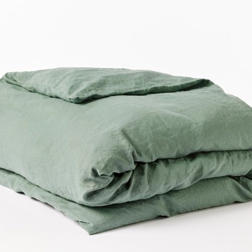 Organic Relaxed Linen Duvet Cover | Juniper