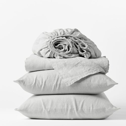 Organic Relaxed Linen Sheets | Fog