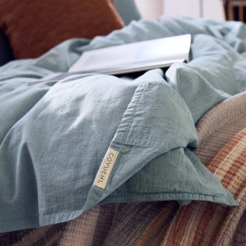 SP24 OrganicCrinkledPercale DuvetCover SurfChambray A 19594