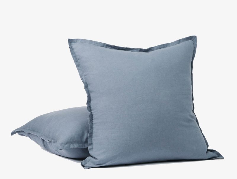 SP24 Organic Relaxed Linen Pillow Cover Harbor Blue b33145e1 9a23 40fe 8b08 6936bda28d47