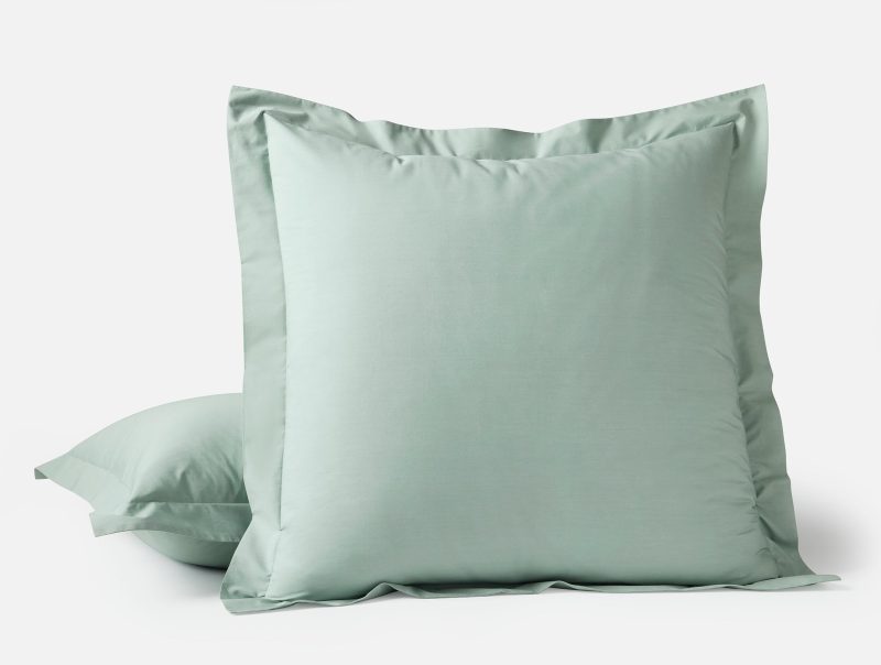 SP25 300TCOrganicPercale Euro Sham Seafoam 2318