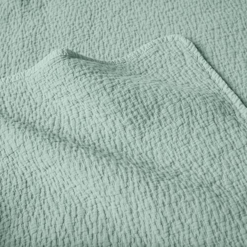 SP25 CascadeOrganicMatelasse Blanket Seafoam 1450