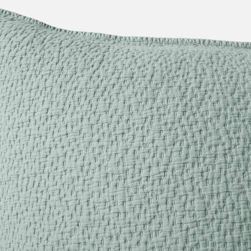 SP25 CascadeOrganicMatelasse Euro Sham Seafoam 2231