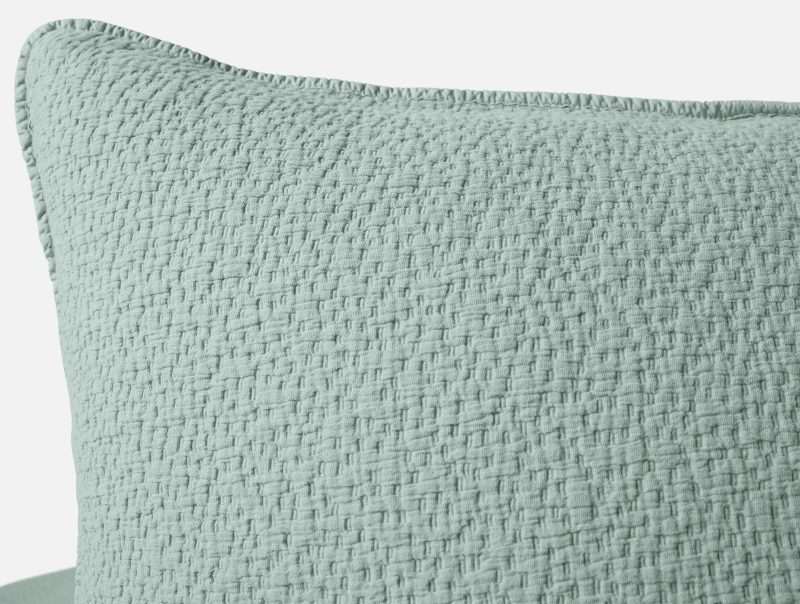 SP25 CascadeOrganicMatelasse Euro Sham Seafoam 2231