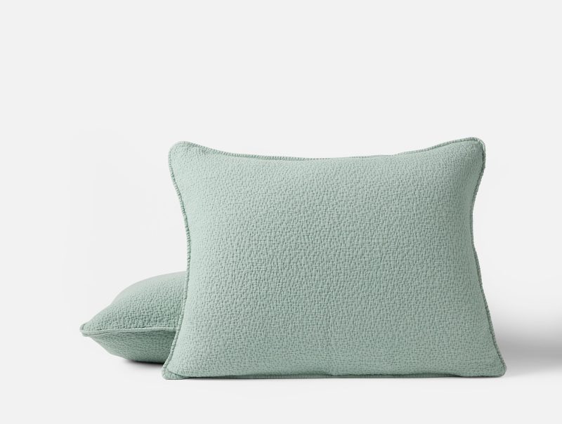 SP25 CascadeOrganicMatelasse Standard Sham Seafoam 2628