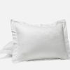 Heirloom Organic Jacquard Sham - Coyuchi | Alpine White