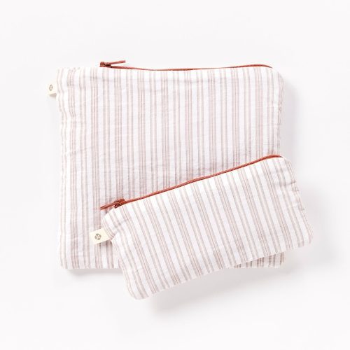 Coyuchi Conserve Organic Snack Bags | Sedona/Stripe