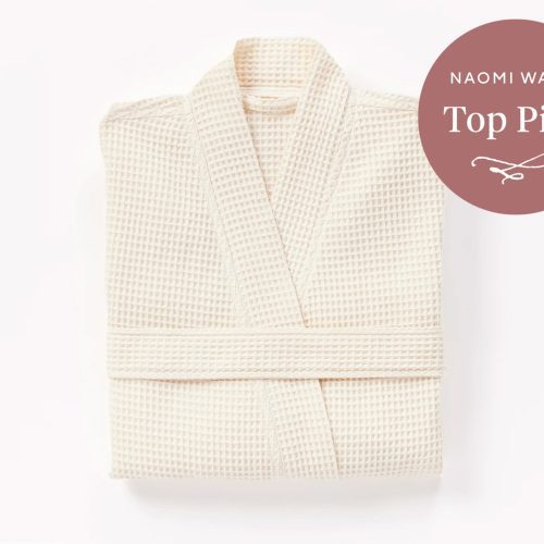 Unisex Organic Waffle Robe - Coyuchi | Undyed