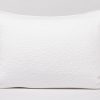 Cascade Organic Matelasse Sham | Alpine White