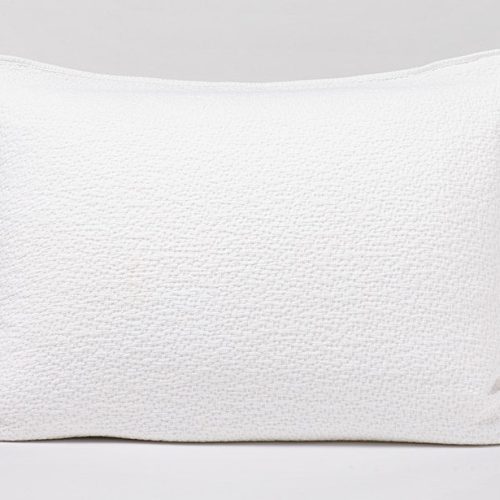 Cascade Organic Matelasse Sham | Alpine White