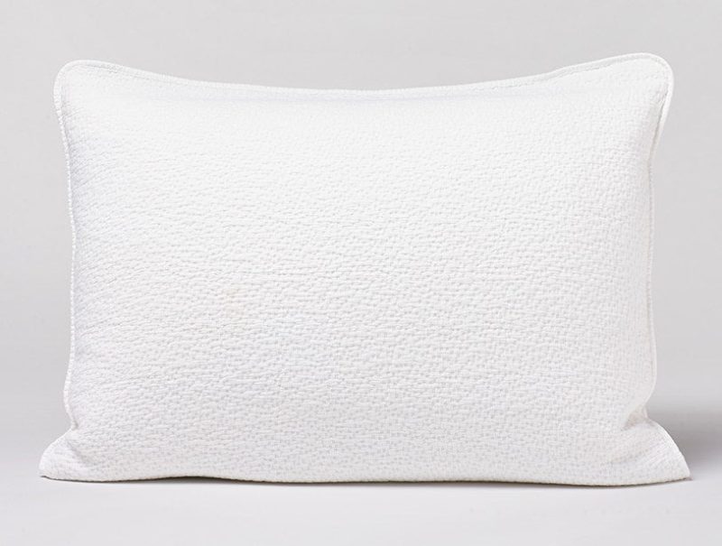 Cascade Organic Matelasse Sham | Alpine White