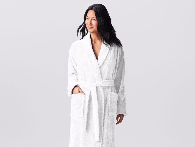 Unisex Cloud Loom Organic Robe | Alpine White