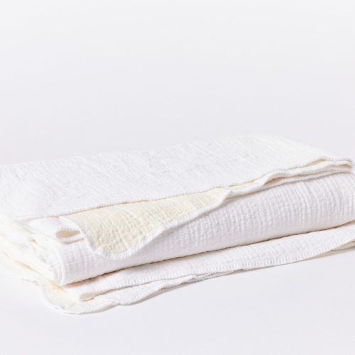 Cozy Cotton Organic Blanket | Alpine White