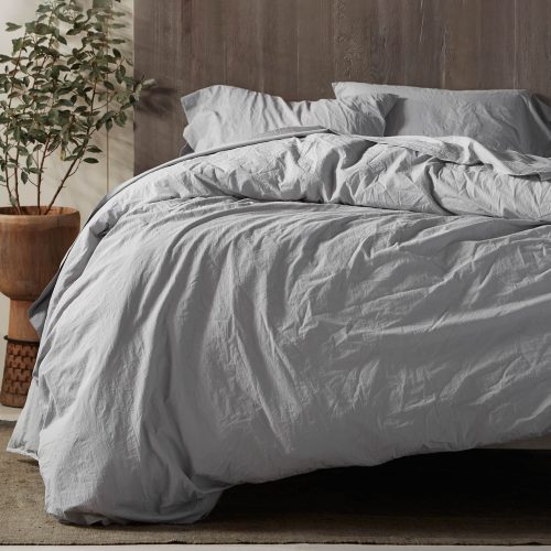 crinkled percale pewter 6OrganicCrinkledPercalePewterCompleteBedSetV22