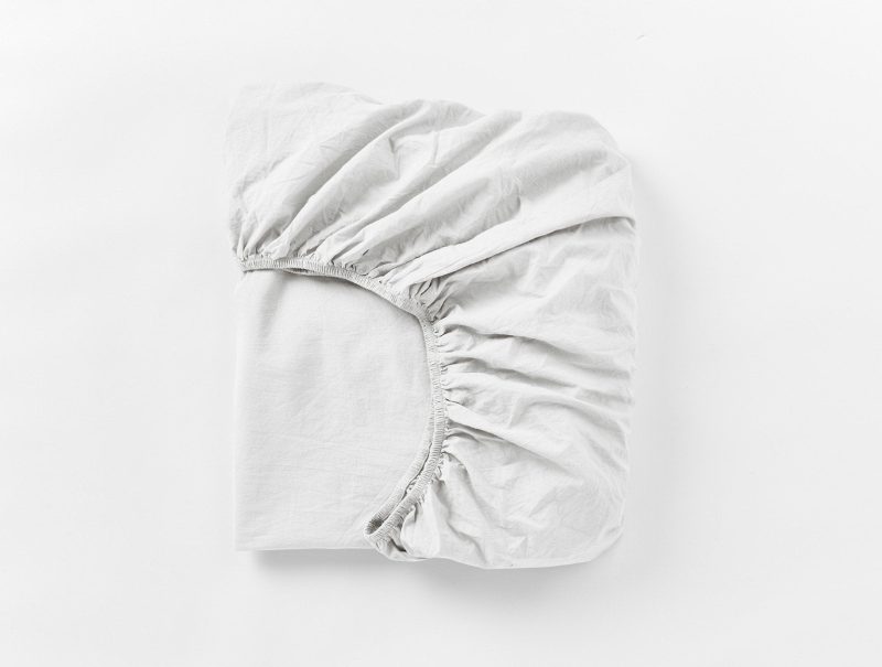 Organic Crinkled Percale™ Sheets | Alpine White